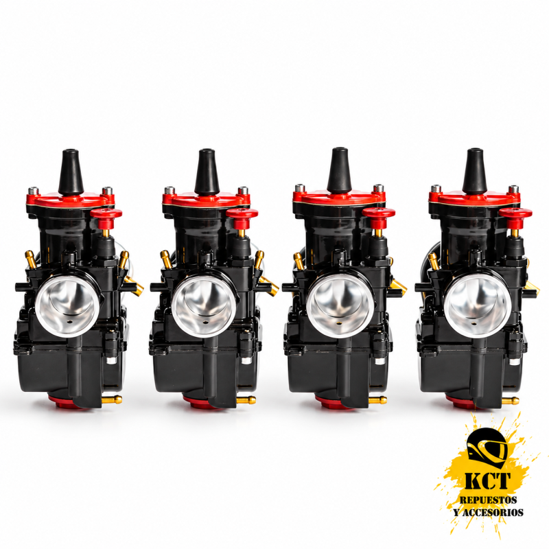 Carburador De Cortina Plana De 28mm-30mm-32mm-34mm Para Moto NEGRO